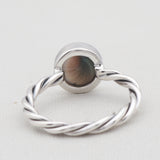 Natural Shiva Eye Silver Ring