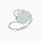 Natural Rose Quartz Silver Rings