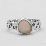 Ethiopian Opal Silver Rings