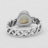 Ethiopian Opal Silver Rings