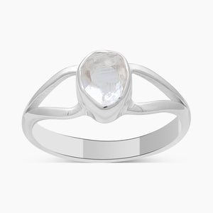 925 Sterling Silver Herkimer Quartz Rings