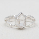 925 Sterling Silver Herkimer Quartz Rings