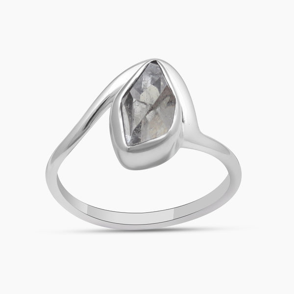 925 Sterling Silver Herkimer Quartz Rings