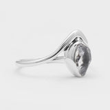 925 Sterling Silver Herkimer Quartz Rings