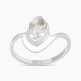 925 Sterling Silver Herkimer Quartz Rings