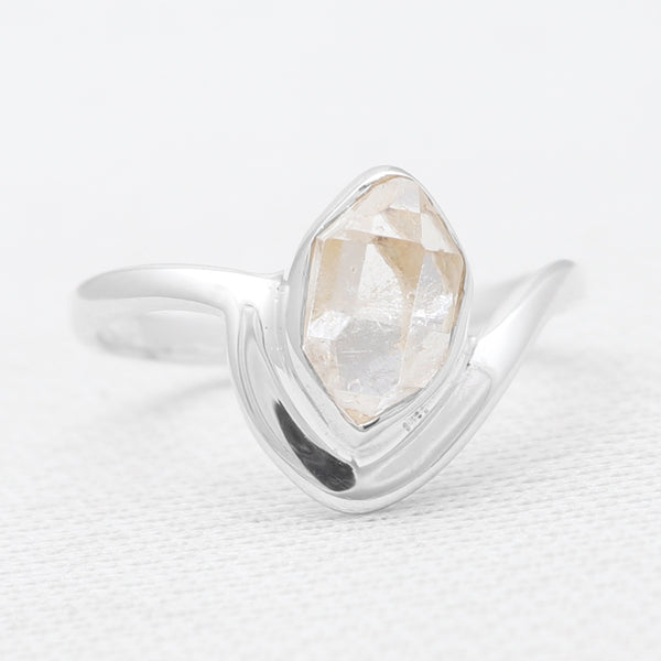 925 Sterling Silver Herkimer Quartz Rings
