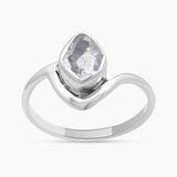 925 Sterling Silver Herkimer Quartz Rings