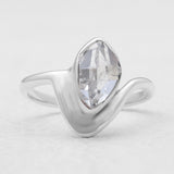 925 Sterling Silver Herkimer Quartz Rings