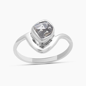 925 Sterling Silver Herkimer Quartz Rings