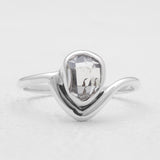 925 Sterling Silver Herkimer Quartz Rings