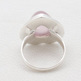 Rose Quartz Silver Ring