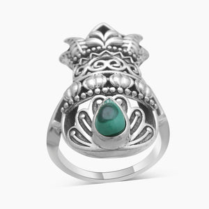 925 Sterling Silver Malachite Rings