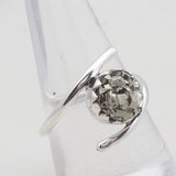 Natural Pyrite Silver Ring