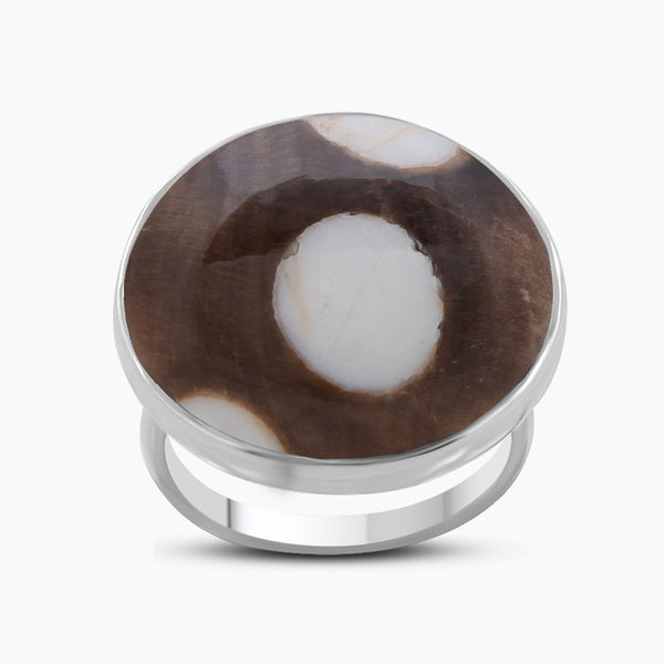 Peanut Wood Jasper Silver Rings