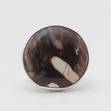 Peanut Wood Jasper Silver Rings