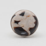 Peanut Wood Jasper Silver Rings