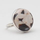 Peanut Wood Jasper Silver Rings