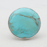 Turquoise Spiny Oyster Silver Rings