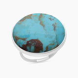Turquoise Spiny Oyster Silver Rings