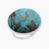 Turquoise Spiny Oyster Silver Rings