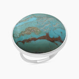 Turquoise Spiny Oyster Silver Rings