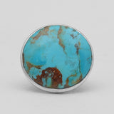 Turquoise Spiny Oyster Silver Rings