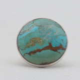 Turquoise Spiny Oyster Silver Rings