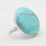 Turquoise Spiny Oyster Silver Rings