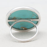 Turquoise Spiny Oyster Silver Rings