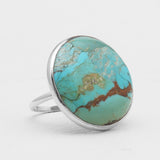 Turquoise Spiny Oyster Silver Rings