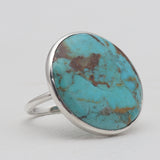 Turquoise Spiny Oyster Silver Rings