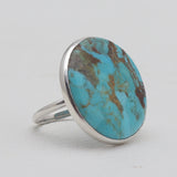 Turquoise Spiny Oyster Silver Rings