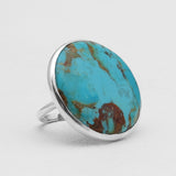 Turquoise Spiny Oyster Silver Rings