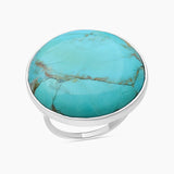 Turquoise Spiny Oyster Silver Rings