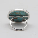 Turquoise Spiny Oyster Silver Rings