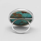 Turquoise Spiny Oyster Silver Rings
