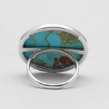 Turquoise Spiny Oyster Silver Rings