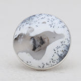 Dendritic Opal Silver Rings