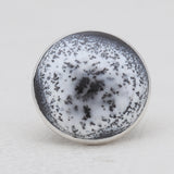 Dendritic Opal Silver Rings