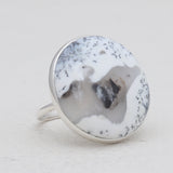 Dendritic Opal Silver Rings