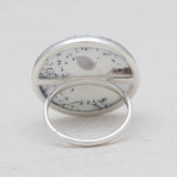 Dendritic Opal Silver Rings