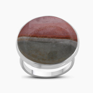 Polychrome Jasper Silver Rings