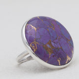 Dendritic Opal Silver Rings