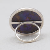 Dendritic Opal Silver Rings