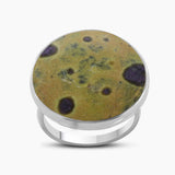 Dendritic Opal Silver Rings
