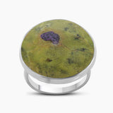 Dendritic Opal Silver Rings