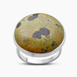 Dendritic Opal Silver Rings