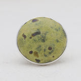 Dendritic Opal Silver Rings