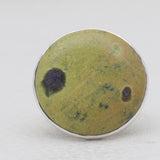 Dendritic Opal Silver Rings