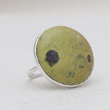 Dendritic Opal Silver Rings